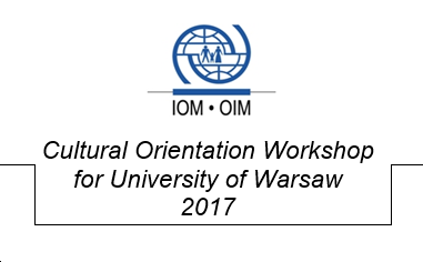 Cultural Orientation Workshop for University of Warsaw 2017
