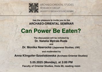 Seminar entitled: Can Power Be Eaten?